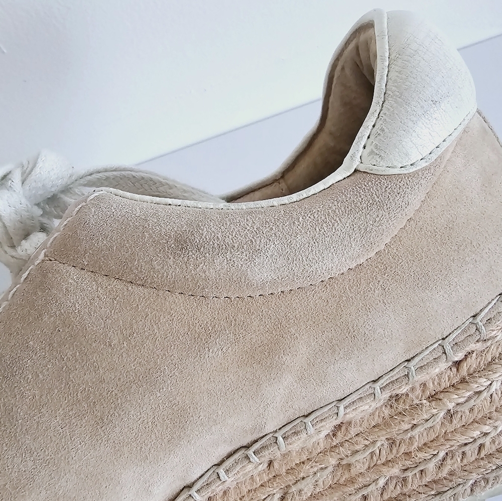 Joie Dabna Suede Platform Espadrille Wedge Sneaker Women's Size 39 - Picture 10 of 15
